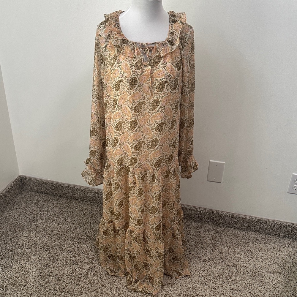 🦋 Hayden Oversized Chiffon Maxi Dress